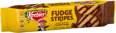 Fudge Stripes Original Cookies By Keebler King Size Each Pack 4.7 oz Quantity10 Packs Per Box Sweet Browse at UsaCandyWholesale.Com