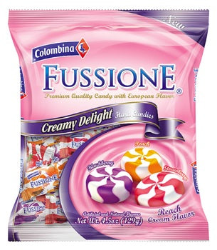 Fussione Creamy Delight Peg Bag 4.5 oz Each Bag Quantity 3 Bags Sweet Browse at UsaCandyWholesale.Com