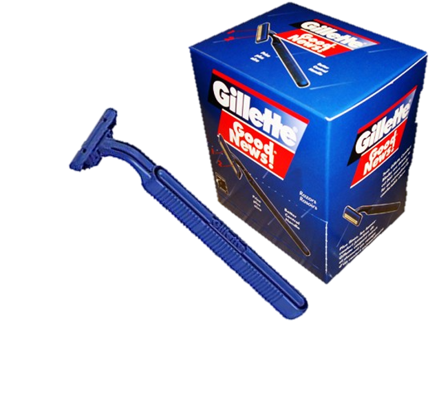 Gillette Good News Disposable Shaving Razor Quantity 30 Pieces Per Box Happy Browse at UsaCandyWholesale.Com
