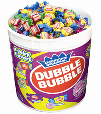 Gum Bulk Assorted Flavor By Double Bubble Quantity 300 Pieces Per Jar Sweet Browse at UsaCandyWholesale.Com