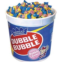 Gum Bulk Original Flavor By Double Bubble Quantity 300 Pieces Per Jar Sweet Browse at UsaCandyWholesale.Com