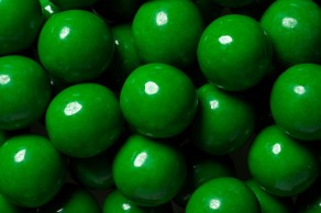 Gumballs 1' Green Color the Bag Approximately 2 Pounds Quantity Approximately 120 Pieces Per Bag Sweet Browse at UsaCandyWholesale.Com