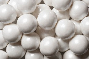 Gumballs 1' Inch White Color Bag Approximately 2 Pounds Quantity Approximately 120 Pieces Per Bag Sweet Browse at: UsaCandyWholesale.Com