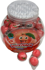 Gushmello White Peach Gummy Candy (55 Pieces) at UsaCandyWholesale.Com