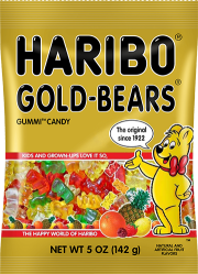 Haribo Gold Bears Gummy Candy 5 oz Each Bag Quantity 12 Packs Per Case Sweet Browse at UsaCandyWholesale.Com