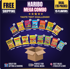 Haribo Mega Combo Deal 15 Flavors (15 Packs) at UsaCandyWholesale.Com