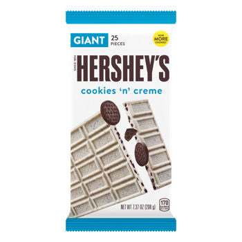 Hershey Cookies n Cream Each Giant Bar 7.37 oz
Shop Now UsaCandyWholesale.Com