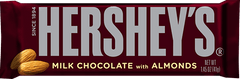 Hershey's Almond Covered with Milk Chocolate 1.45 oz Each Bar Quantity 36 Bars Sweet Browse at UsaCandyWholesale.Com