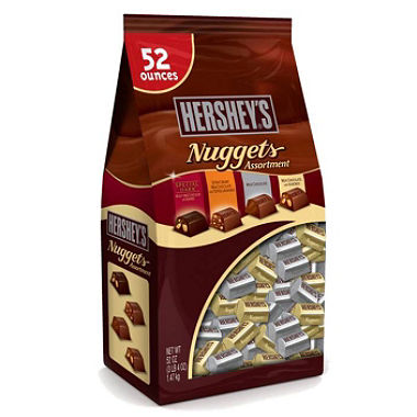 Hershey's Nuggets Bulk Candy the Bag of 52 oz Approximately 3.5 Pounds Quantity 145 Pieces Per Bag Sweet Browse at UsaCandyWholesale.Com