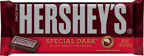 Hershey's Special Dark Chocolate Candy Bar Each Bar 1.45 oz Quantity 24 Bars Per Box Sweet Browse at UsaCandyWholesale.Com