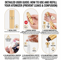 Empty Twist Atomizer Rose Gold Color 8ml (1 Piece)