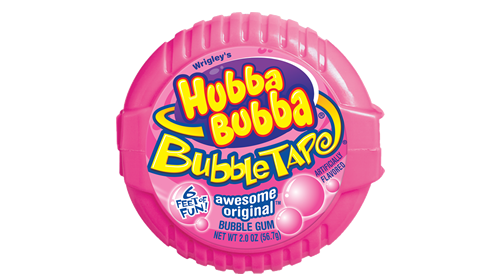 Hubba Bubba Bubble Tape Gum Original Awesome By Wrigley's Quantity 6 Piece Per Box Sweet Browse at UsaCandyWholesale.Com