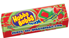 Hubba Bubba Max Gum By Wrigley's Strawberry Watermelon Flavor Quantity 5 Piece Per Pack 18 Packs Per Box Sweet Browse at UsaCandyWholesale.Com
