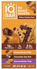 IQ Protein Bar Variety 1.6 oz Each Bar Quantity 18 Bars Per Box Sweet Browse at UsaCandyWholesale.Com