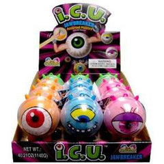 I C U Cyclops Monster Filled with Sour Jawbreakers Assorted Flavors Kidsmania Candy With Top Quantity 12 Pieces Per Box Sweet Browse at UsaCandyWholesale.Com