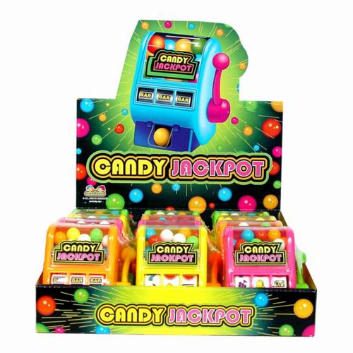 Jack Pot Slot Machine Candy Dispenser Kidsmania Candy With Toy Quantity 12 Pieces Per Box Sweet Browse at UsaCandyWholesale.Com