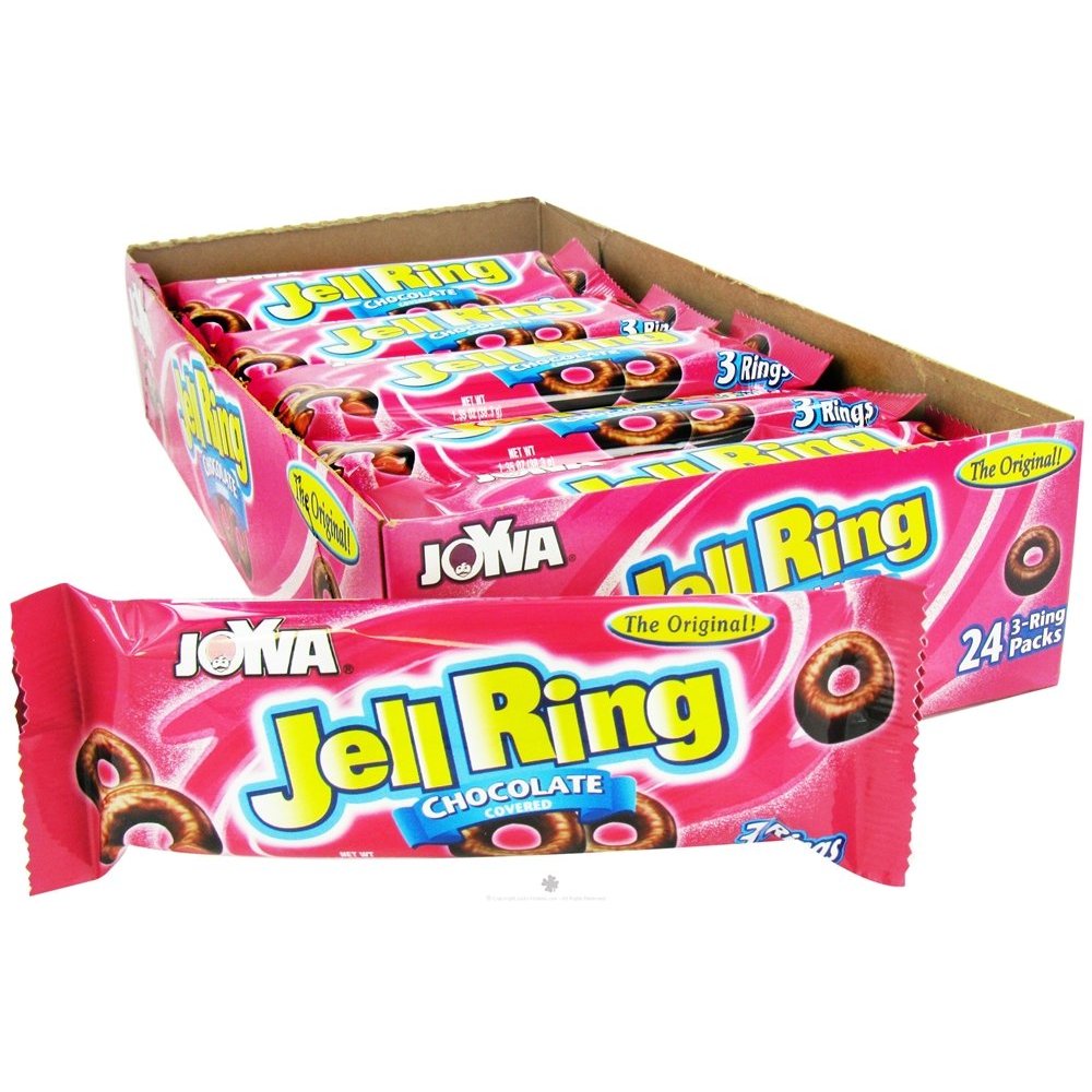 Joyva the Original Jell Ring Chocolate Covered Quantity 24 Packs Per Box Sweet Browse at UsaCandyWholesale.Com