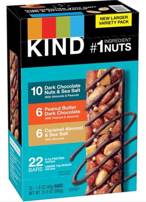Kind Protein Bar Mix 1.4 oz (22 Bars Per Box) at UsaCandyWholesale.Com