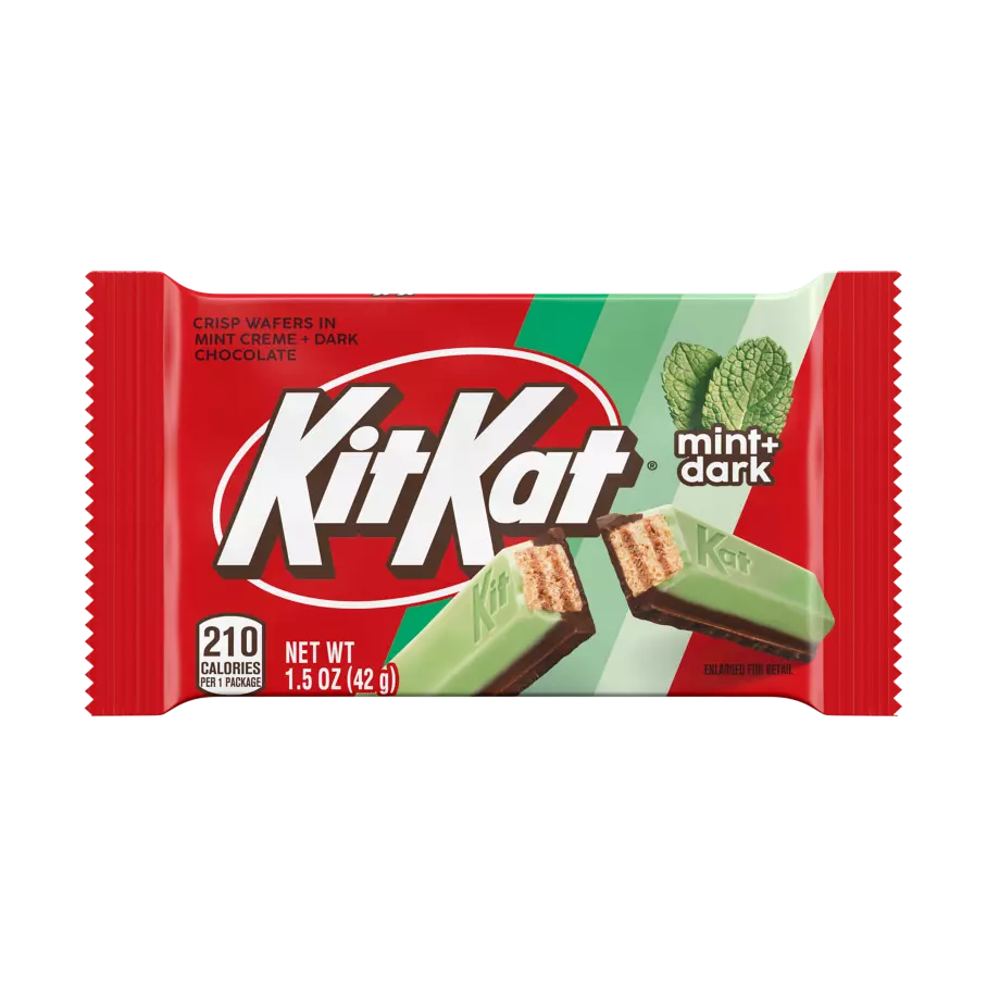 Kit Kat Duos Mint + Dark Chocolate 1.5 oz Quantity 24 Bars Per Box Sweet Browse at UsaCandyWholesale.Com
