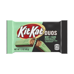 Kit Kat Duos Mint + Dark Chocolate 1.5 oz Quantity 24 Bars Per Box Sweet Browse at UsaCandyWholesale.Com