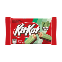 Kit Kat Duos Mint + Dark Chocolate 1.5 oz Quantity 24 Bars Per Box Sweet Browse at UsaCandyWholesale.Com