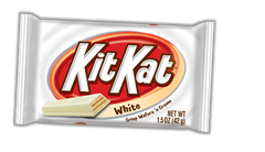 Kit Kat White Crispy Wafers n Crème Each Bar 1.5 oz Quantity 24 Bars Per Box Sweet Browse at UsaCandyWholesale.Com