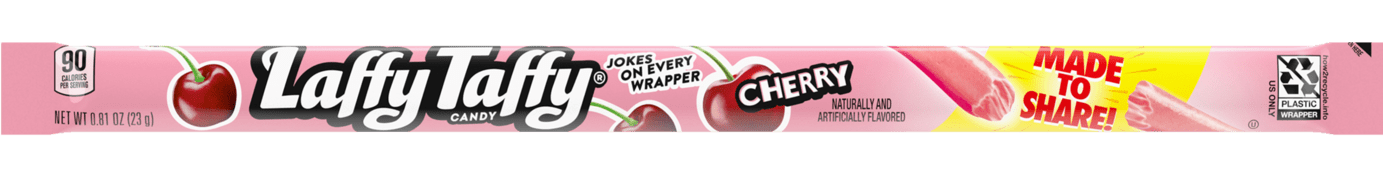 Laffy Taffy Rope Cherry Flavor Approximately 9 Inches Long Each Piece Each Piece 0.81 oz Quantity 24 Pieces Per Box Sweet Browse at UsaCandyWholesale.Com