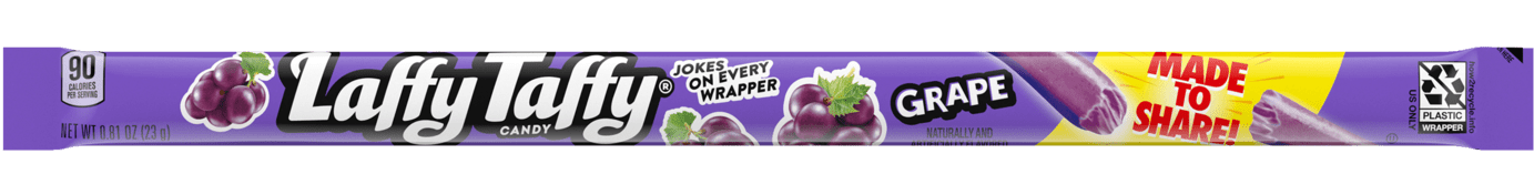 Laffy Taffy Rope Grape Flavor Approximately 9 Inches Long Each Piece Each Piece 0.81 oz Quantity 24 Pieces Per Box Sweet Browse at UsaCandyWholesale.Com