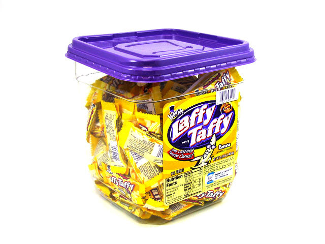 Laffy Taffy Wrapped Bulk Candy Banana Flavor Quantity 145 Pieces Per JarSweet Browse at UsaCandyWholesale.Com