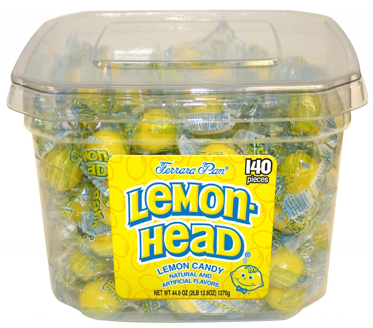Lemonhead Bulk Candy Quantity 150 Pieces Per Jar Sweet Browse at UsaCandyWholesale.Com