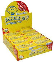 Lemonhead Candy Lemon Flavor 0.8 oz Quantity 24 Packs Per Box Sweet Browse at UsaCandyWholesale.Com