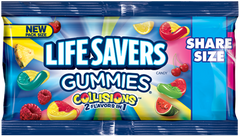 Lifesavers Gummies Collision Flavors Share Size Each Pack 4.2 oz Quantity 15 Packs Per Box Sweet Browse at UsaCandyWholesale.Com