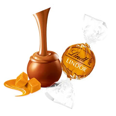 Lindt Lindor Caramel Chocolate Truffles - Premium -Gift Edition Candy (Bulk, Individually Wrapped) Quantity 60 Pieces-Box Sweet Browse at UsaCandyWholesale.Com