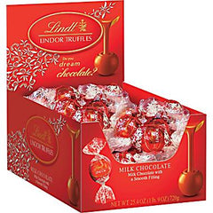 Lindt Lindor Milk Chocolate Truffles - Premium -Gift Edition Candy (Bulk, Individually Wrapped) Quantity 60 Pieces Per Box Sweet Browse at UsaCandyWholesale.Com