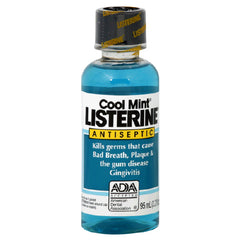 Listerine Liquid Cool mint Flavor Mouthwash 3 oz Each Bottle Quantity 1 Bottle Happy Browse at UsaCandyWholesale.Com