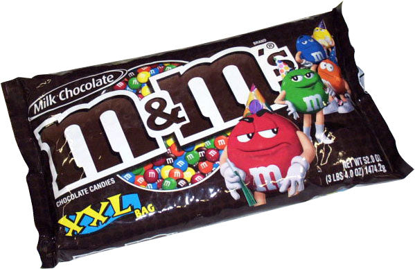 M&M's Milk Chocolate1.69 oz Each Pack Quantity 36 Packs Per Box Sweet Browse at UsaCandyWholesale.Com