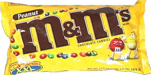 M&M's Peanuts Covered With Milk Chocolate 1.74 oz Each Pack Quantity 48 Packs Per Box Sweet Browse at UsaCandyWholesale.Com