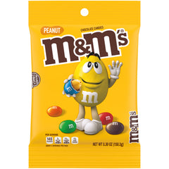 M&Ms Peanut Peg Bag 5.3 oz Each Bag Quantity 3 Bags Sweet Browse at UsaCandyWholesale.Com
