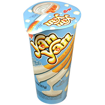 Meiji Yan Yan Vanilla Dip 1.2 oz Each Cup QTY: 10 Pieces Per Box Sweet Browsing at UsaCandyWholesale.Com