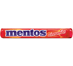 Mentos Mints Chewy Cinnamon Flavor Each Roll 1.32 oz Each Roll Quantity 15 Rolls Per Box Sweet Browse at UsaCandyWholesale.Com