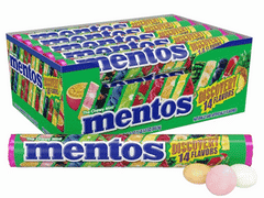 Mentos Mints Chewy Discovery Flavor Each Roll 1.32 oz Quantity 14 Pieces Per Roll 15 Rolls Per Box Sweet Browse at UsaCandyWholesale.Com