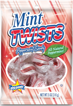Mint Twist Peppermint Red White 5 oz Each Pack Quantity 3 Packs Shop Now at UsaCandyWholesale.Com