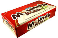 Mound Candy Comes With Coconut Covered with Dark Chocolate Each Bar 1.75 oz Quantity 24 Units Per Box Sweet Browse at UsaCandyWholesale.Com