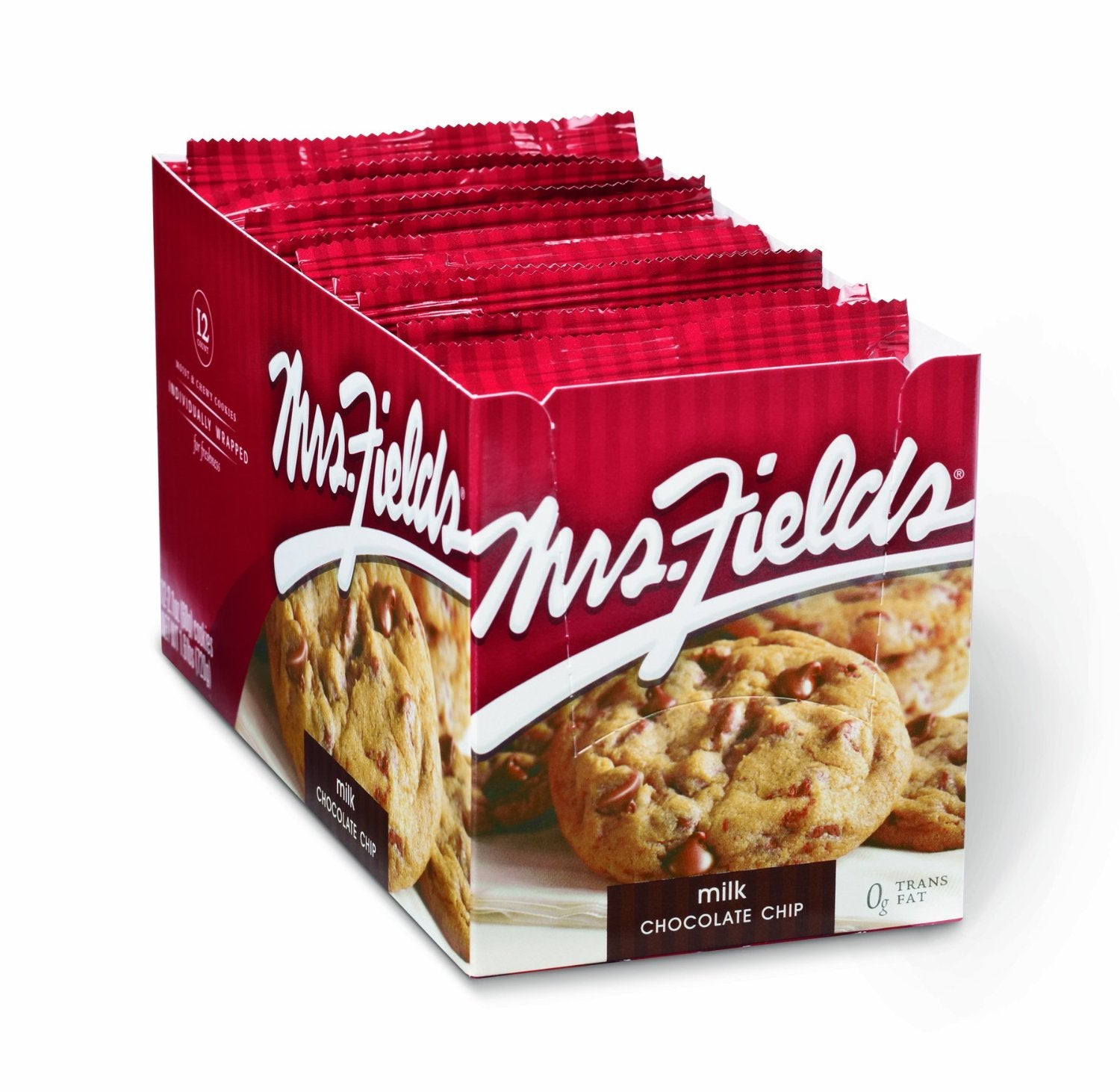 Mrs Field Cookies Milk Chocolate Chip 2.1 oz Each Cookie Quantity 12 Pieces Per Box Sweet Browse at UsaCandyWholesale.Com