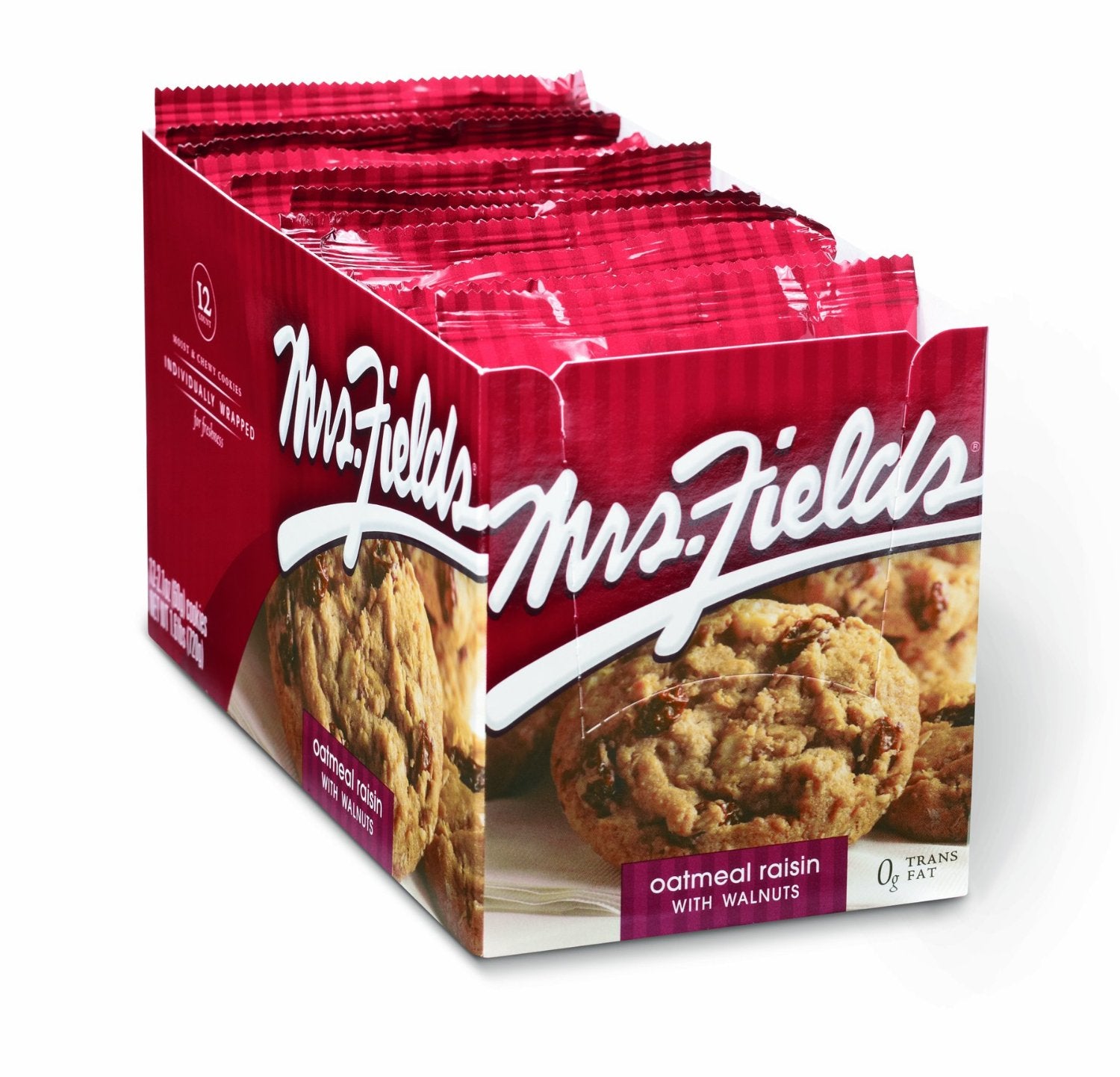 Mrs Field Cookies Oatmeal Raisin Nut 2.1 oz Each Cookie Quantity 12 Pieces Per Case Sweet Browse at UsaCandyWholesale.Com