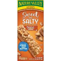 Nature Valley Peanut Sweet & Salty Nut Granola Bars Dipped In Peanut Butter Coating Bursting With Peanuts 1.2 oz Each Bar Quantity 48 Bars Per Box Sweet Browse at UsaCandyWholesale.Com