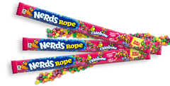 Nerds Rope Rainbow Candy By Wonka 0.92 oz Each Piece Quantity 24 Pieces Per Box Sweet Browse at UsaCandyWholesale.Com