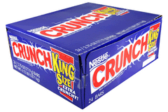 Nestle Crunch Chocolate Bar King Size Each Bar 2.75 oz Each Bar Quantity 18 Bars Per Box Sweet Browse at UsaCandyWholesale.Com
