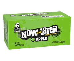 Now and Later Candy Apple Flavor 0.93 oz Quantity 6 Pieces Per Pack24 Packs Per Box Sweet Browse at UsaCandyWholesale.Com