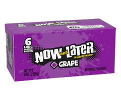 Now and Later Candy Grape Flavor 0.93 oz Each Pack Quantity 24 Packs Per Box Sweet Browse at UsaCandyWholesale.Com